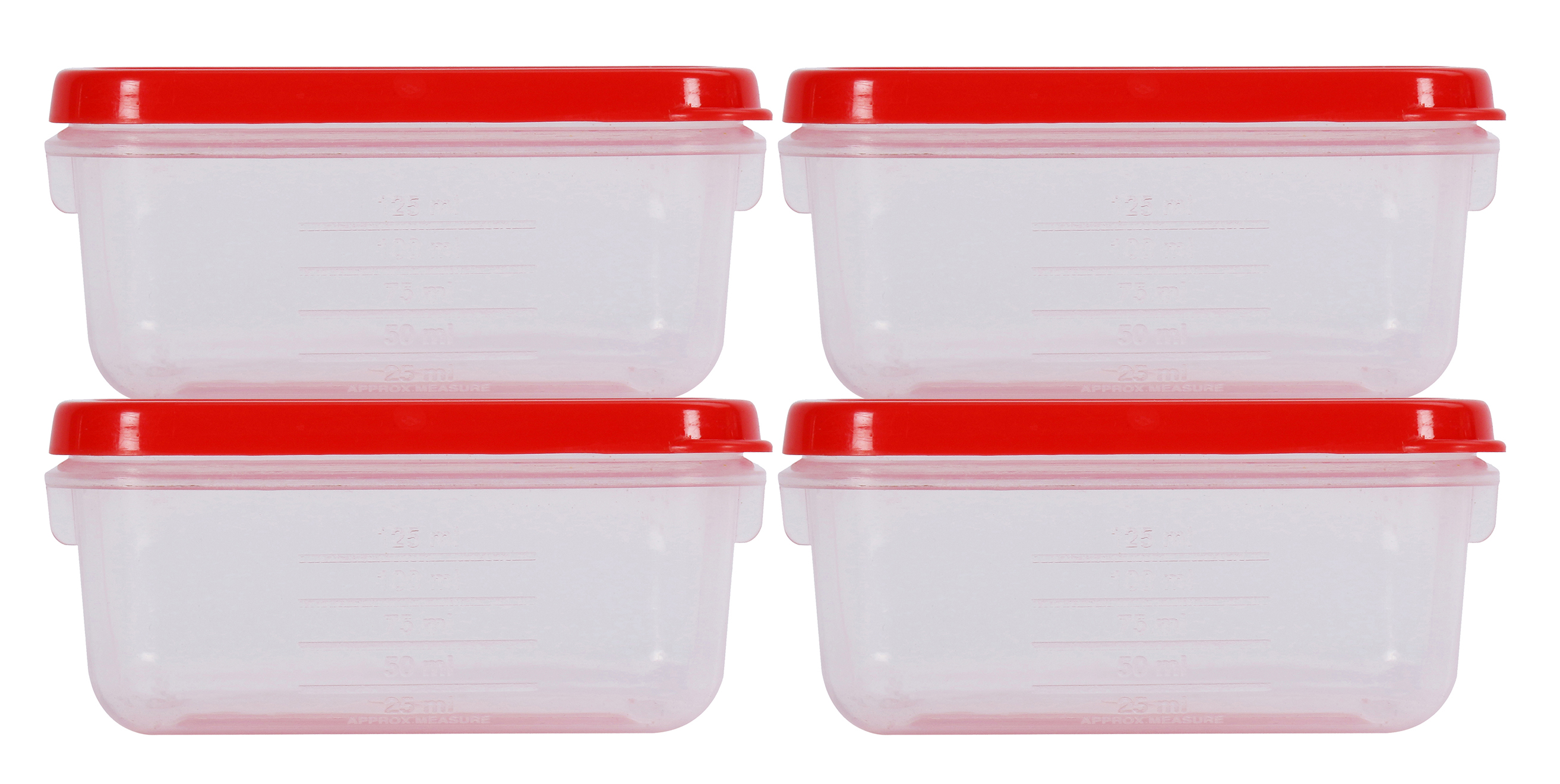 Polka Container (21 X 4) (500 ml) (Assorted) (4 Pc Set) (48 Set Pk)